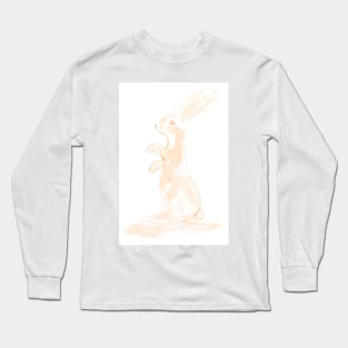 easter bunny, easter, rabbits, holiday, animal, illustration, watercolor Long Sleeve T-Shirt